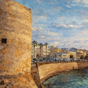 The Guardian of the Sea – Oil Painting of Alghero’s Coast